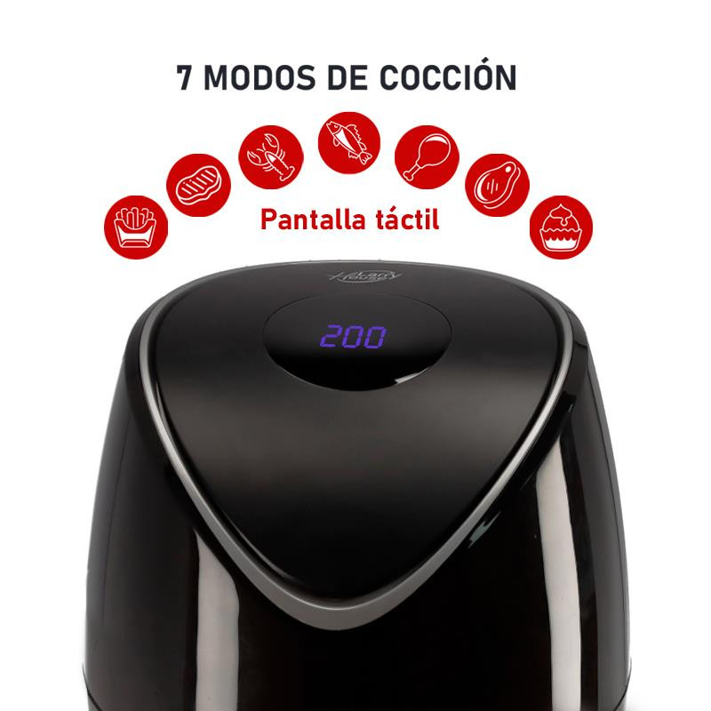 FREIDORA DE AIRE CALIENTE DIGITAL 35 LTS 1400W LARRYHOUSE