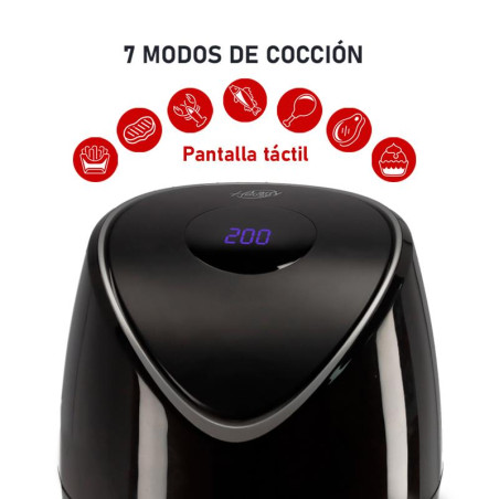 FREIDORA DE AIRE CALIENTE DIGITAL 35 LTS 1400W LARRYHOUSE