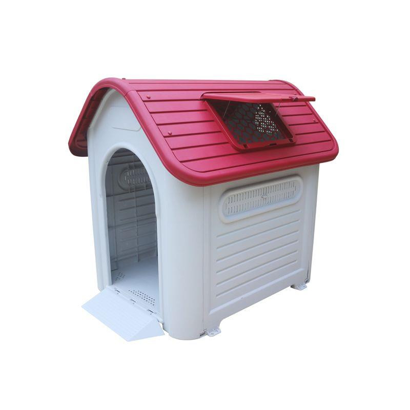 CASETA PERRO PLASTICO 1262X973X113CM ROJO DONNA GARDEN