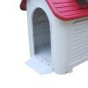 CASETA PERRO PLASTICO 1262X973X113CM ROJO DONNA GARDEN