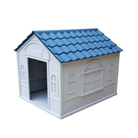 CASETA PERRO PLASTICO 982X842X82CM AZUL DONNA GARDEN