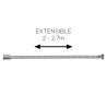 MANGUERA DUCHA INOX EXTENSIBLE 2 27 M BENOTTI