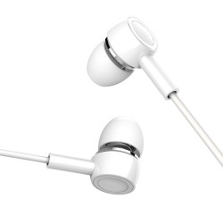 AURICULARES CON CABLE 35 MM MICROFONO BLANCO USAMS