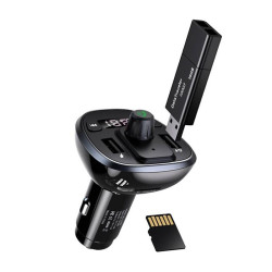 CARGADOR DE COCHE DUAL USB 34A CON PANTALLA DIGITAL NEGRO USAMS