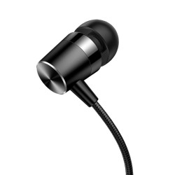 AURICULARES CON CABLE 12M NEGRO USAMS
