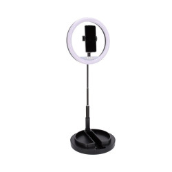 ANILLO DE LUZ SOPORTE PLEGABLE NEGRO USAMS