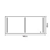 ESPEJO DE BANO LED 140X60 CM SERIE DOHA BENOTTI