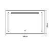 ESPEJO DE BANO LED 100X60 CM SERIE HABANA BENOTTI