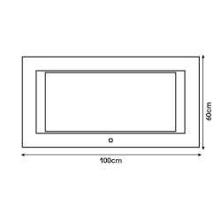 ESPEJO DE BANO LED 100X60 CM SERIE TALLIN BENOTTI