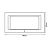 ESPEJO DE BANO LED 100X60 CM SERIE TALLIN BENOTTI