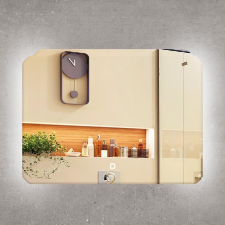 ESPEJO DE BANO LED 80X60 CM SERIE TRIPOLI BENOTTI