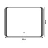 ESPEJO DE BANO LED 80X60 CM SERIE PANAMA BENOTTI