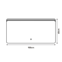 ESPEJO DE BANO LED 100X60 CM SERIE BUCAREST BENOTTI
