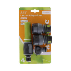 SET 4 PCS BOQUILLA DE RIEGO ADAPTADORES 1 2 5 8 3 4 AIRMEC