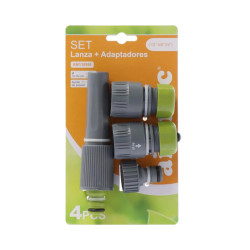 SET 4 PCS BOQUILLA DE RIEGO ADAPTADORES 1 2 5 8 3 4 AIRMEC