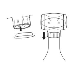 BOMBA AUTOMATICA DE VACIO BOTELLAS VINO CON INDICADORES LED LARRYHOUSE