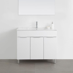 MUEBLE BANO BLANCO SERIE MINERVA 100X46X85CM