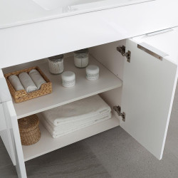 MUEBLE BANO BLANCO SERIE MINERVA 100X46X85CM
