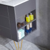 MUEBLE BANO GRIS SERIE TELLUS 80X46X85CM BENOTTI