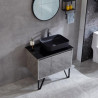 MUEBLE BANO GRIS SERIE FLORA 100X50X85CM BENOTTI