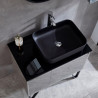 MUEBLE BANO GRIS SERIE FLORA 100X50X85CM BENOTTI