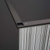 MAMPARA DUCHA PANEL NEGRO 1 HOJA BENOTTI 195X140CM 6MM