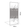 MAMPARA DUCHA PANEL 1 HOJA CRISTAL DELUXE BENOTTI 195X80CM 6MM