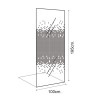 MAMPARA DUCHA PANEL 1 HOJA CRISTAL DELUXE BENOTTI 195X100CM 6MM