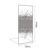 MAMPARA DUCHA PANEL 1 HOJA CRISTAL DELUXE BENOTTI 195X120CM 6MM