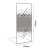 MAMPARA DUCHA PANEL 1 HOJA CRISTAL DELUXE BENOTTI 195X140CM 6MM