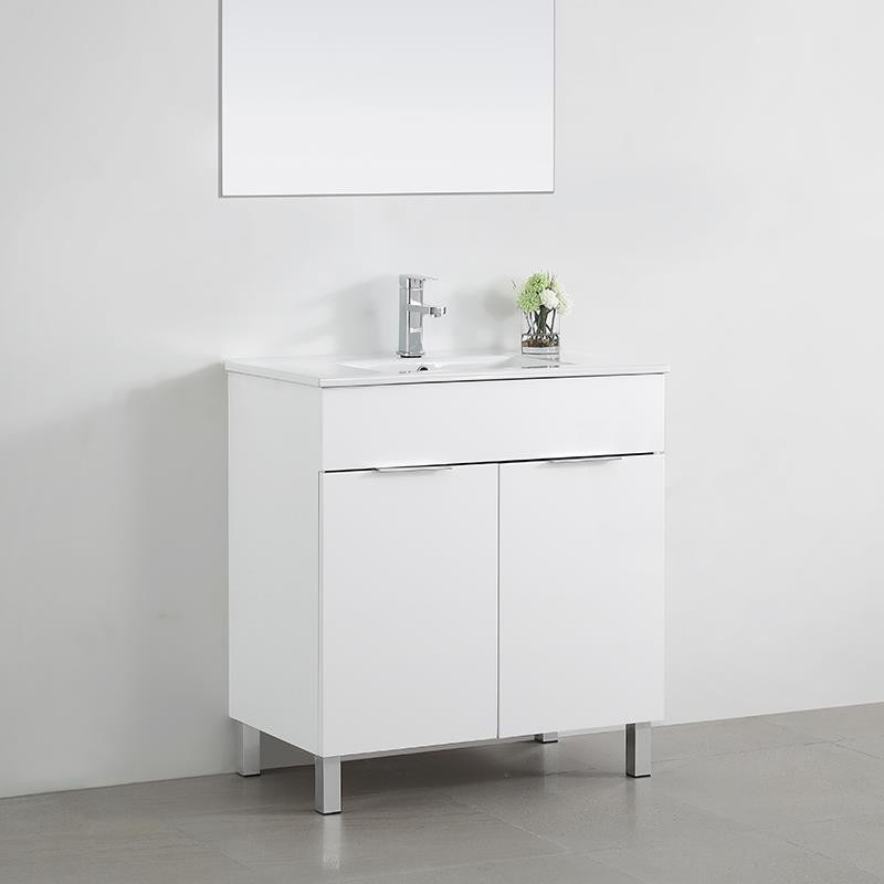 MUEBLE BANO BLANCO SERIE MINERVA 80X46X85CM BENOTTI
