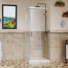 MAMPARA DUCHA CUADRADA BENOTTI 185X70CM 6MM