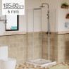 MAMPARA DUCHA CUADRADA BENOTTI 185X80CM 6MM