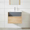 MUEBLE BANO HAYA GRIS SERIE BELONA 80X46X50CM BENOTTI