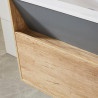 MUEBLE BANO HAYA GRIS SERIE BELONA 80X46X50CM BENOTTI