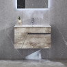 MUEBLE BANO GRIS MARRON SERIE VICTORIA 80X50X50CM BENOTTI