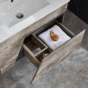 MUEBLE BANO GRIS MARRON SERIE VICTORIA 80X50X50CM BENOTTI