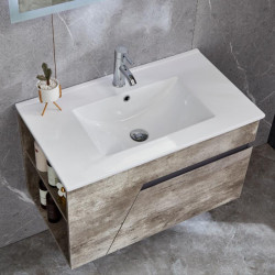 MUEBLE BANO GRIS MARRON SERIE VICTORIA 80X50X50CM BENOTTI
