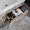 MUEBLE BANO GRIS MARRON SERIE VICTORIA 80X50X50CM BENOTTI