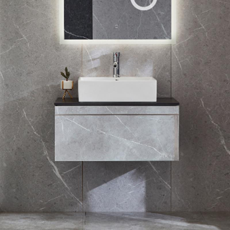 MUEBLE BANO GRIS SERIE PAX 80X46X52CM BENOTTI