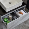MUEBLE BANO GRIS SERIE PAX 80X46X52CM BENOTTI