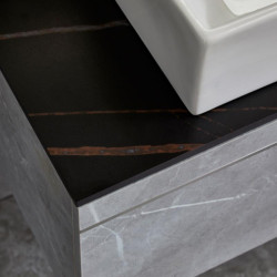 MUEBLE BANO GRIS SERIE PAX 80X46X52CM BENOTTI