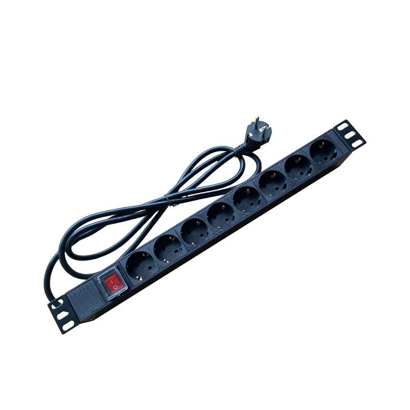 REGLETA PDU 8 TOMAS INTERRUPTOR ALUMINIO PARA ARMARIOS RACK VOLTEN