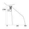 APLIQUE LED SOLAR 33W 400 LUMENS SERIE CALITRI LUZ FRIA AIRMEC