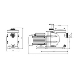 BOMBA DE AGUA PISCINA 075HP CAUDAL 144M AIRMEC