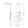 COLUMNA DE DUCHA HIDROMASAJE INOX SERIE ELISABETH BENOTTI