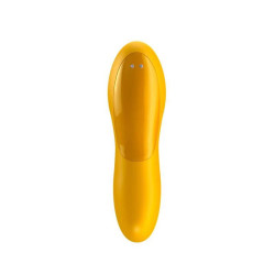 VIBRADOR PARA EL DEDO PEQUENO Y VERSATIL AMARILLO SATISFYER