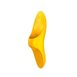 VIBRADOR PARA EL DEDO PEQUENO Y VERSATIL AMARILLO SATISFYER