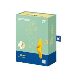 VIBRADOR PARA EL DEDO PEQUENO Y VERSATIL AMARILLO SATISFYER