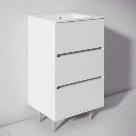 MUEBLE BANO BLANCO SERIE TOSCANA 60X46X85CM BENOTTI
